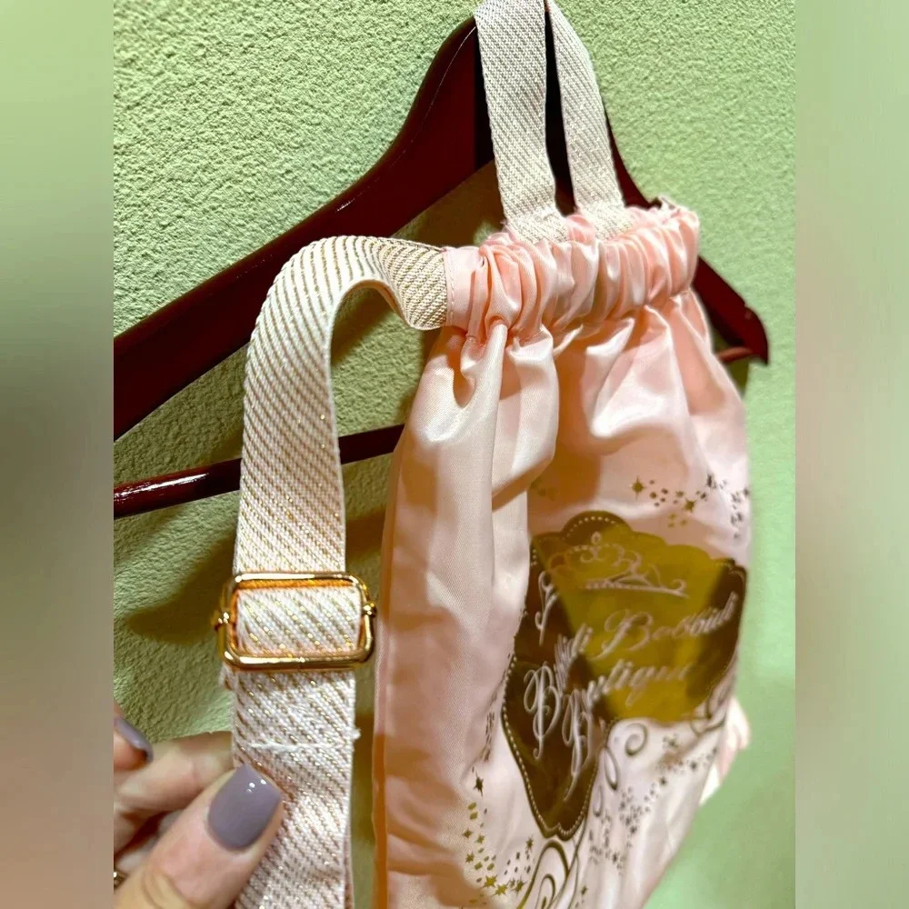 DISNEY PARKS PRINCESS BIBBIDI BOBBIDI BOUTIQUE PINK RUCKSACK BAG.‎ EUC
